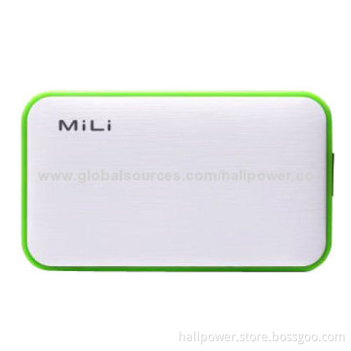 Smartphone Portable Battery Charger, Dual-output Port, 6,000mAh Capacity